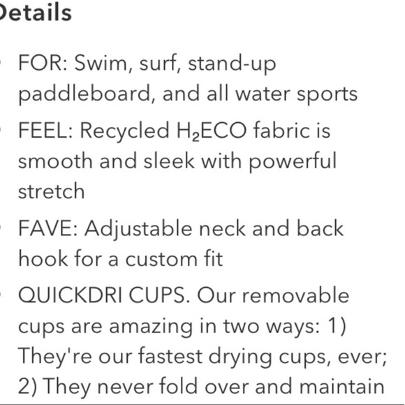 NWOT Athleta Maldives High Neck Bikini Top Size S 32D/DD - Picture 7 of 9